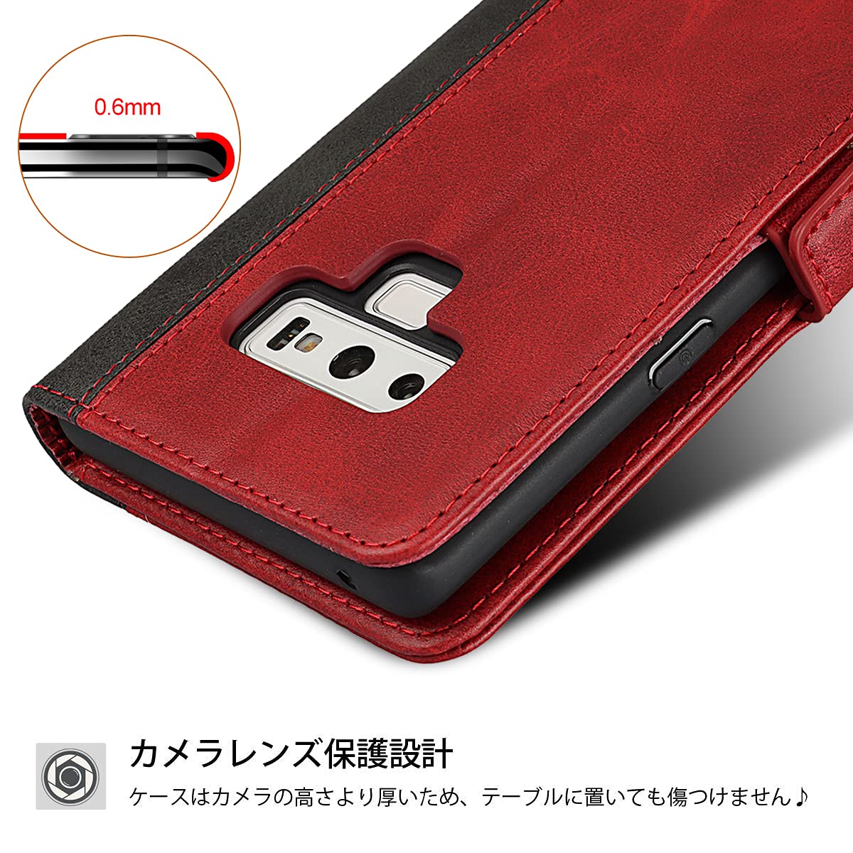 Amazon.co.jp: Galaxy Note9 ケース 手帳型 SC-01L SCV40 対応 ノート9